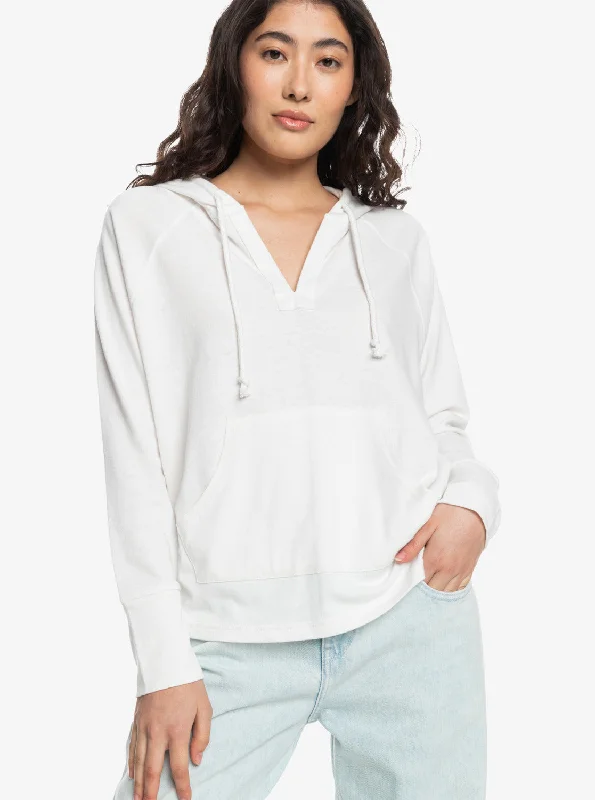 Midnight Sale Destination Surf Long-Sleeve Hooded Top - Snow White