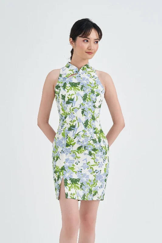 Bargain Prices [Online Exclusive] Rea Printed Petite Cheongsam