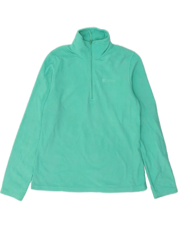The Best Prices MOUNTAIN WAREHOUSE Womens Zip Neck Fleece Jumper UK 12 Medium Green