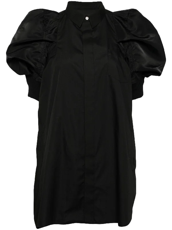 Super Sale Cotton Poplin X Nylon Twill Shirt Dress