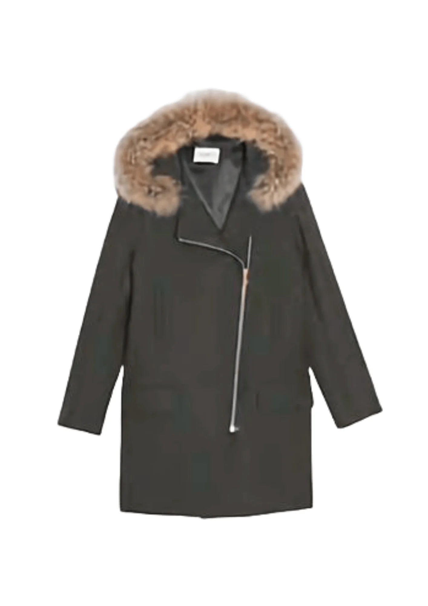 Final Clearance KHAKI HENRY WOOL PARKA COAT