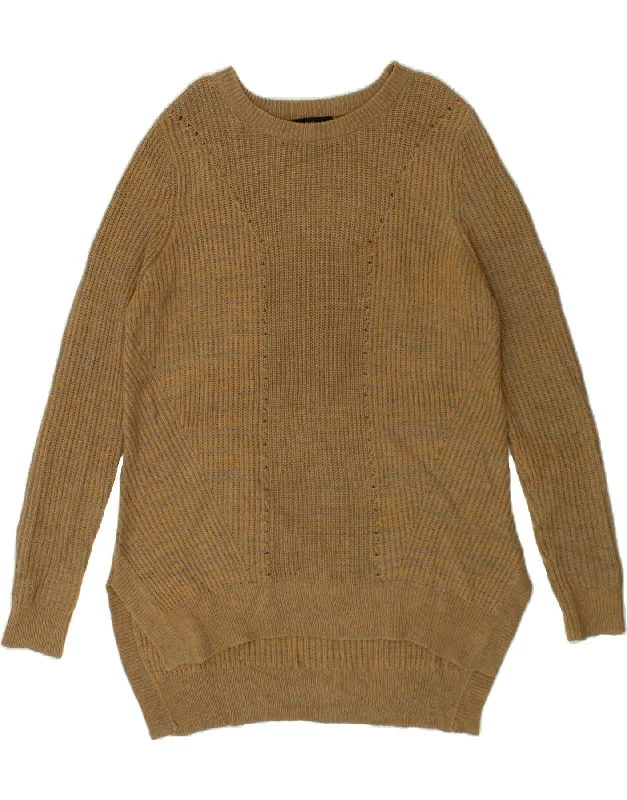 Weekend Deal MOSSIMO Womens Tall Boat Neck Jumper Sweater UK 20 2XL Brown Acrylic