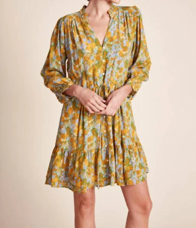 Value Deals Yulia Shirtdress In Golden Briar