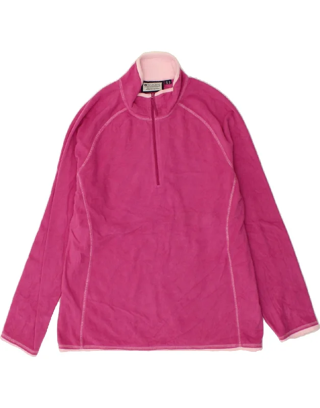 Today’s Deal MOUNTAIN WAREHOUSE Womens Zip Neck Fleece Jumper UK 16 Large  Pink