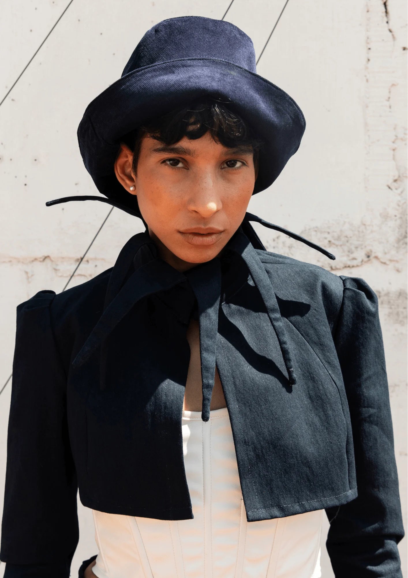 Instant Discount NAVY BLUE DENIM BOLERO