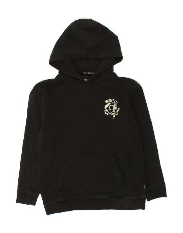 Super Sale VANS Womens Graphic Hoodie Jumper UK 14 Large Black Cotton