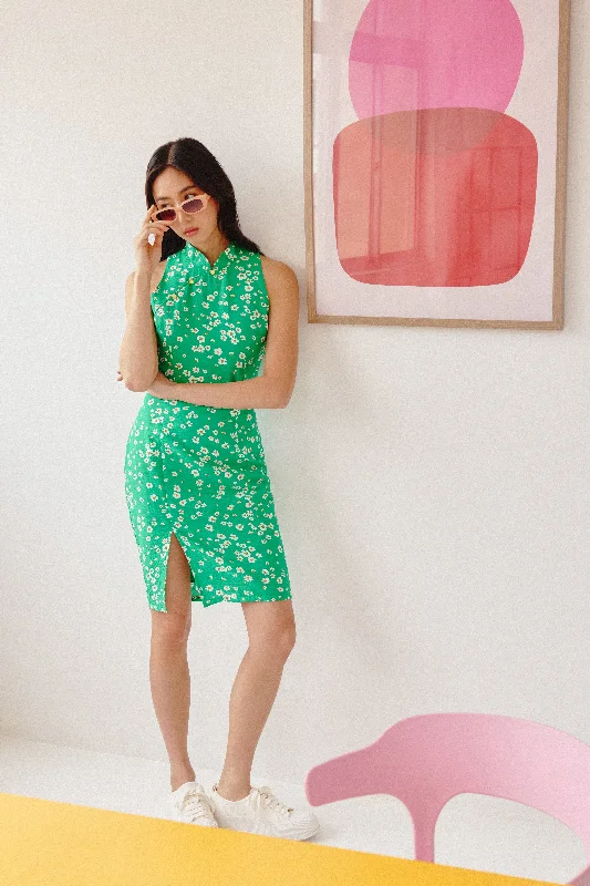 Bonus Savings [Online Exclusive] Tiana Floral Printed Cheongsam