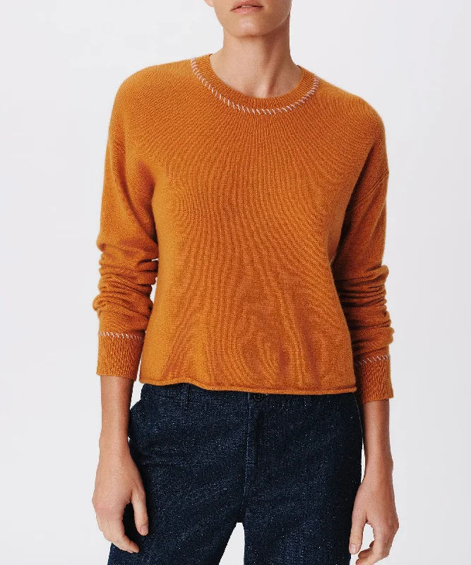 Major Savings Cashmere Long Sleeve Pullover - Cornelian Stone