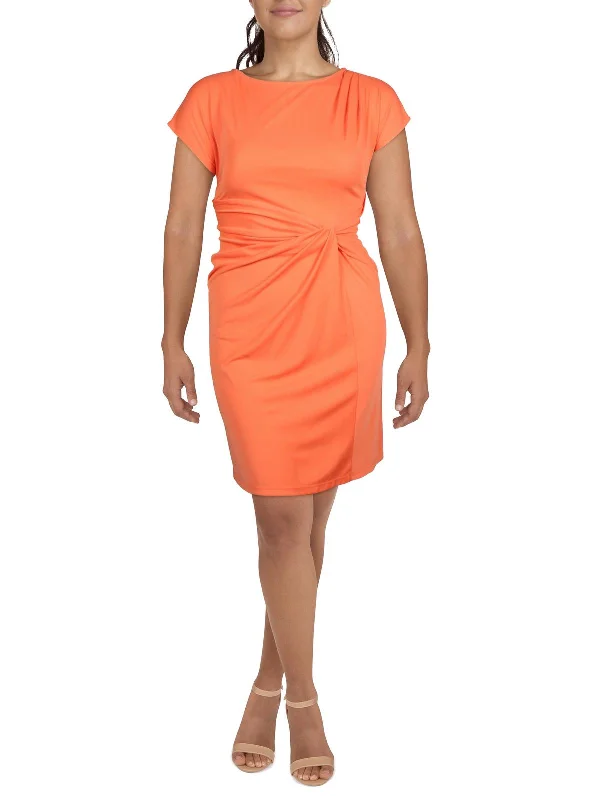 New Arrival Womens Jersey Cap Sleeve Sheath Dress