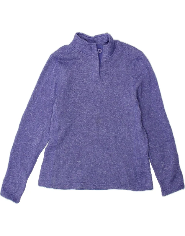 Blowout Deals MOUNTAIN WAREHOUSE Womens Button Neck Sweatshirt Jumper UK 16 Large Purple