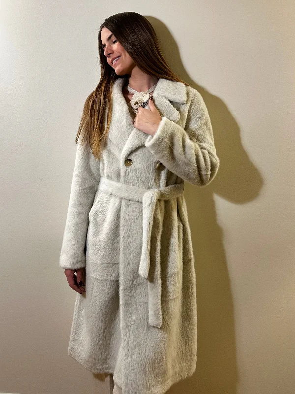 Discount Mania Eco Fur Long Coat