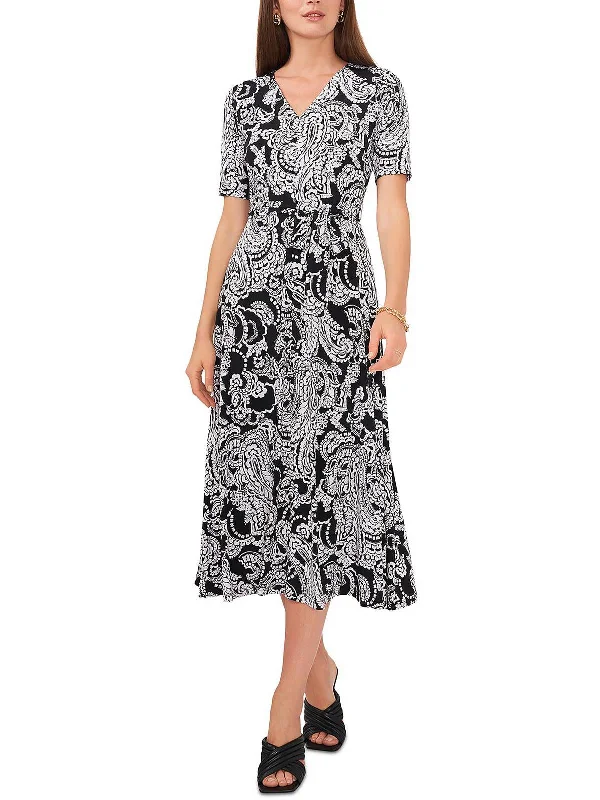 Special Promotion Womens Paisley Calf Midi Dress