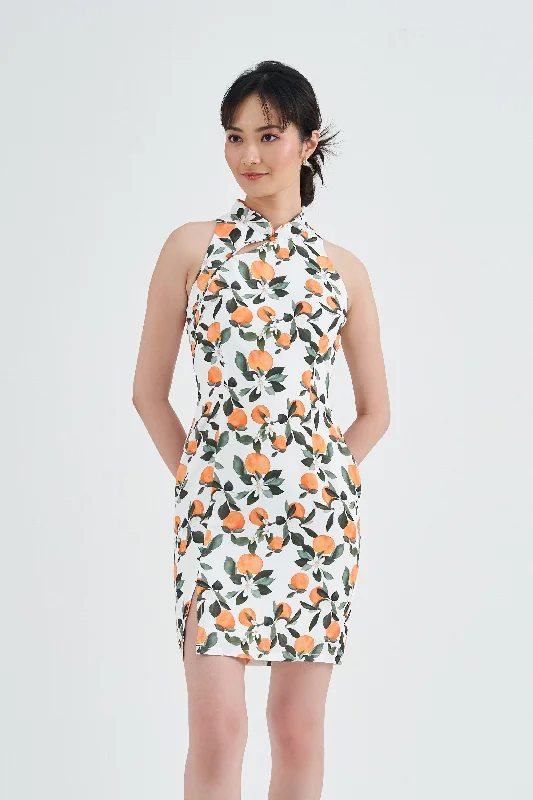 Deep Discounts [Online Exclusive] Clementine Printed Petite Cheongsam