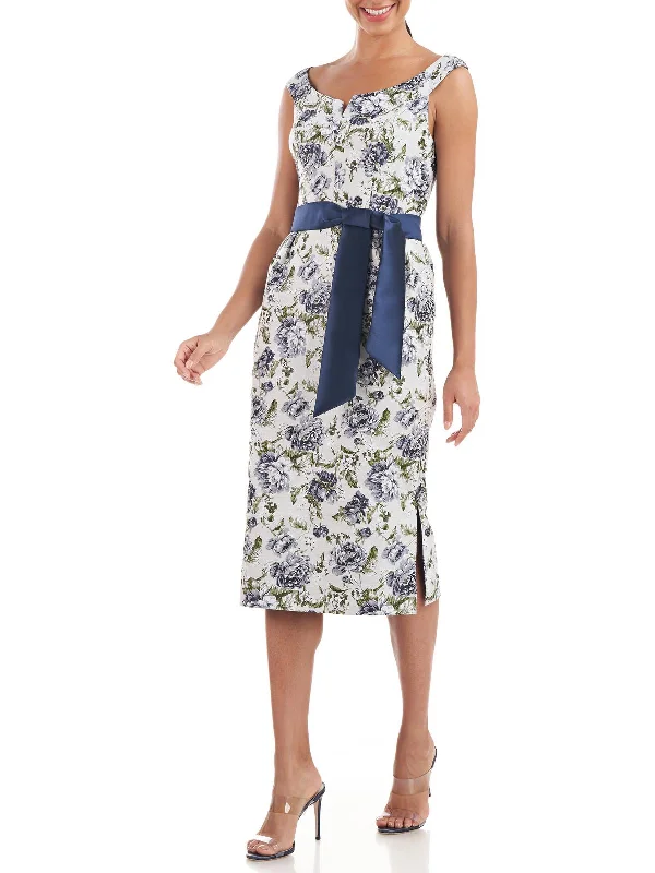 Special Discount Millie Womens Floral Sheath Cocktail and Party Dress