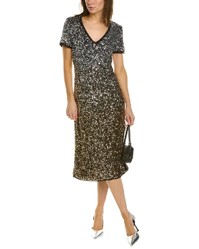 Big Discounts TWINSET Ombre Metallic Midi Dress