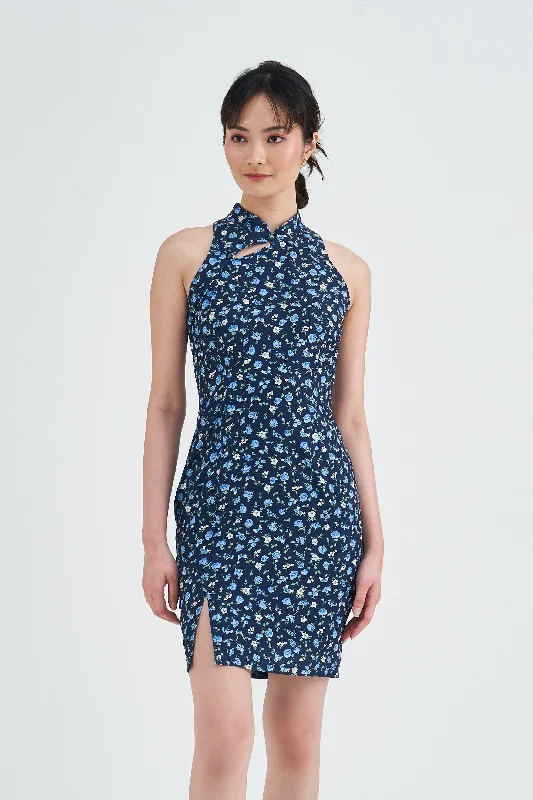 Daily Deals [Online Exclusive] Noelle Printed Petite Cheongsam