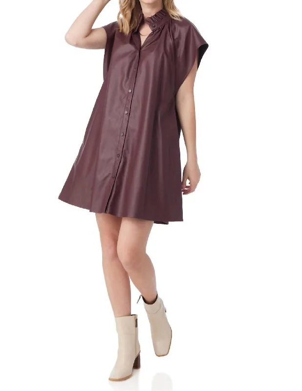 Huge Savings Wilhelmina Dress In Wine