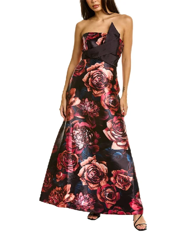 Price Cut Kay Unger Edith Flared Gown