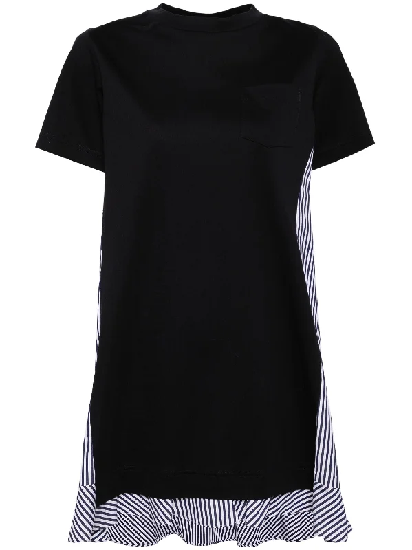 YEAR-End Sale Cotton Poplin X Cotton Jersey Dress